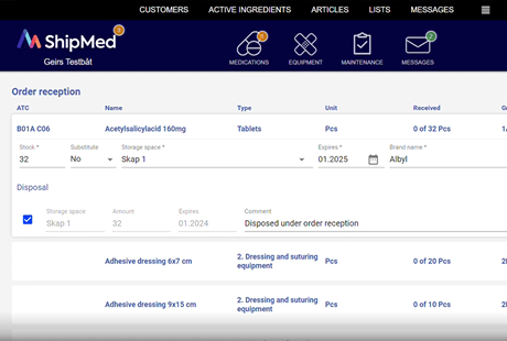 New feature in ShipMed Safety System